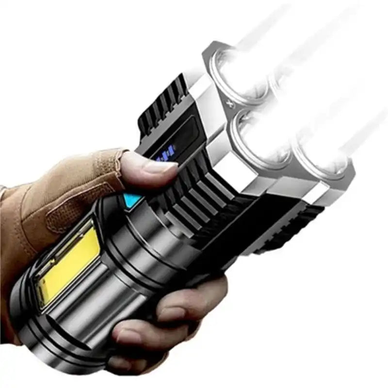 Lanterna Tática Recarregável Super Potente - 4 modos de iluminação